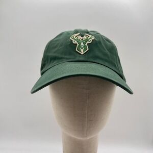 Milwaukee Bucks Cap Adult OS Green Adjustable‎ NBA '47 Clean Up Hat Baseball